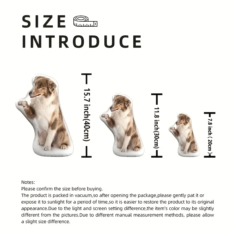 A Custom Pet Cat And Dog Shaped Pillow, Can Be Customized with Any Photo, with Filling, Is a Pet Memorial Funeral Supply
