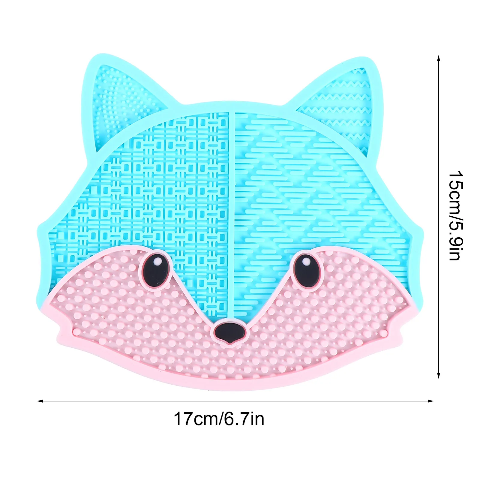 Makeup Brush Washing Tool Cartoon Animal Pattern Suction Cup Durable Safe for Makeup Gifts Cleaning Mat with Suction Cup