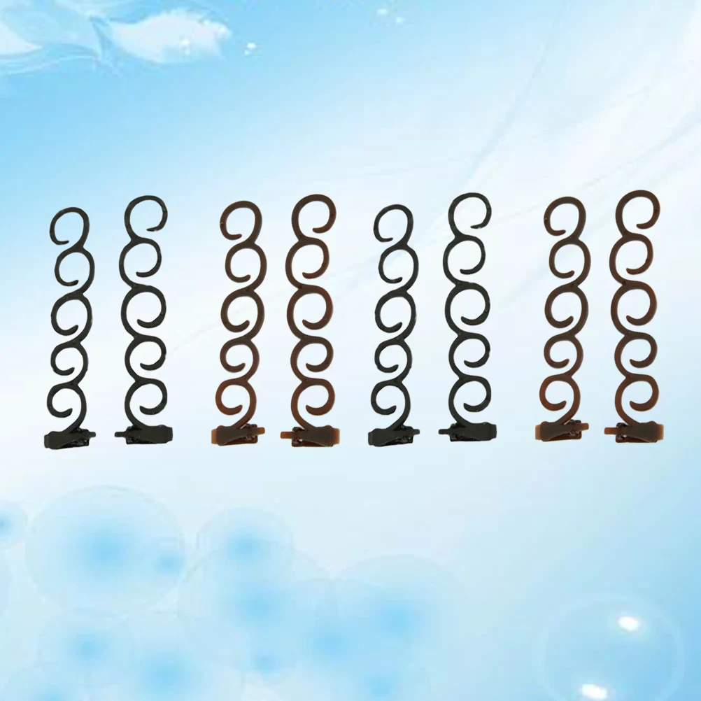 

8 шт. прочная женская коса в виде многоножки, инструмент для укладки волос «сделай сам», A1054-кофейный A1053-черный, идеально подходит для любого активности