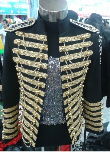 

Stage Show Jacket Party Show Dancer Stage Costume Clothing Fashion Men DJ Singer Royal Slim Suit Jacket Clothing Men