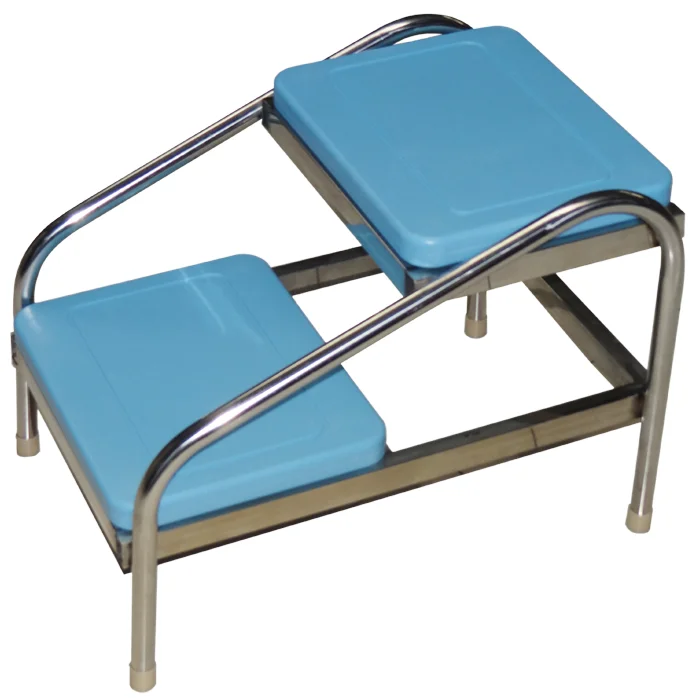 

BDEC206 ABS Plastic Double Step Stool for Doctors Exam Hospital Chair