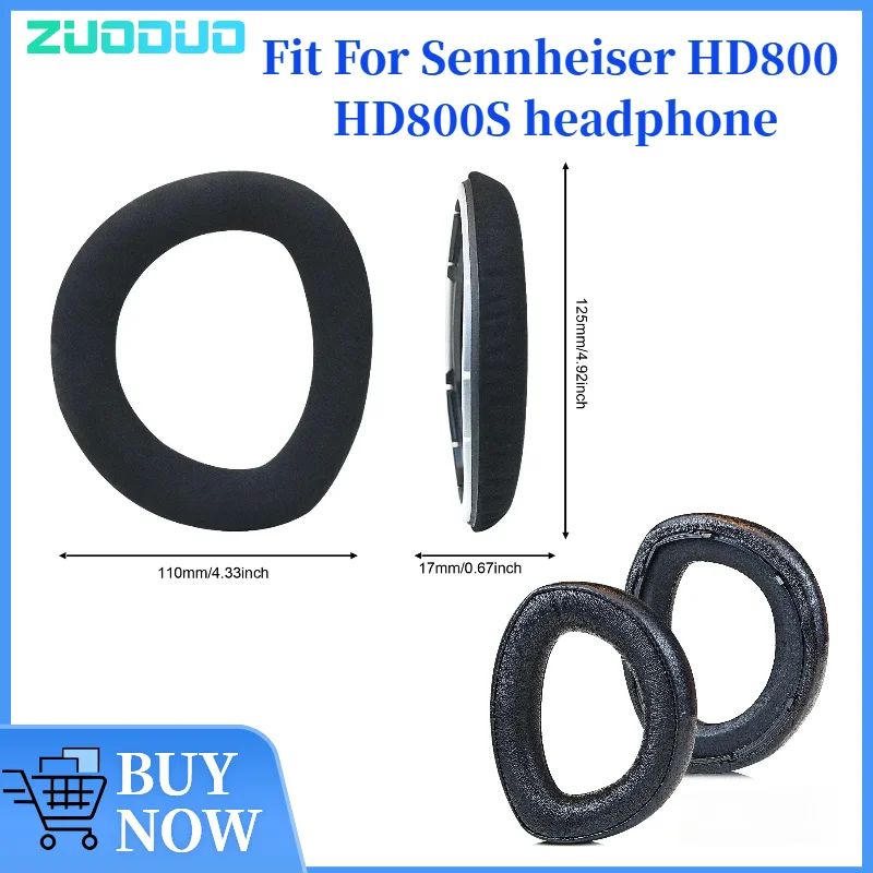 

Replacement Earpads Foam Ear Pads for Sennheiser HD800 HD800S Headphones Earmuff Earphone Sleeve Headset ZUODUO