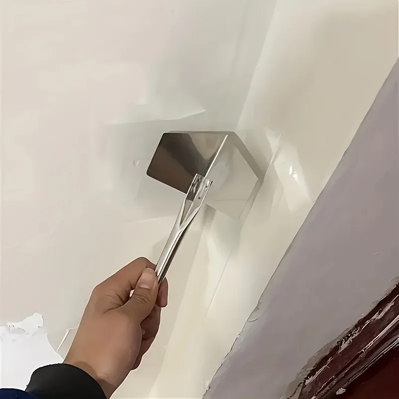 مجموعة أدوات ملعقة زاوية الحائط مكونة من 4 قطع، هيكل معدني، لإصلاح وتنعيم الجدران