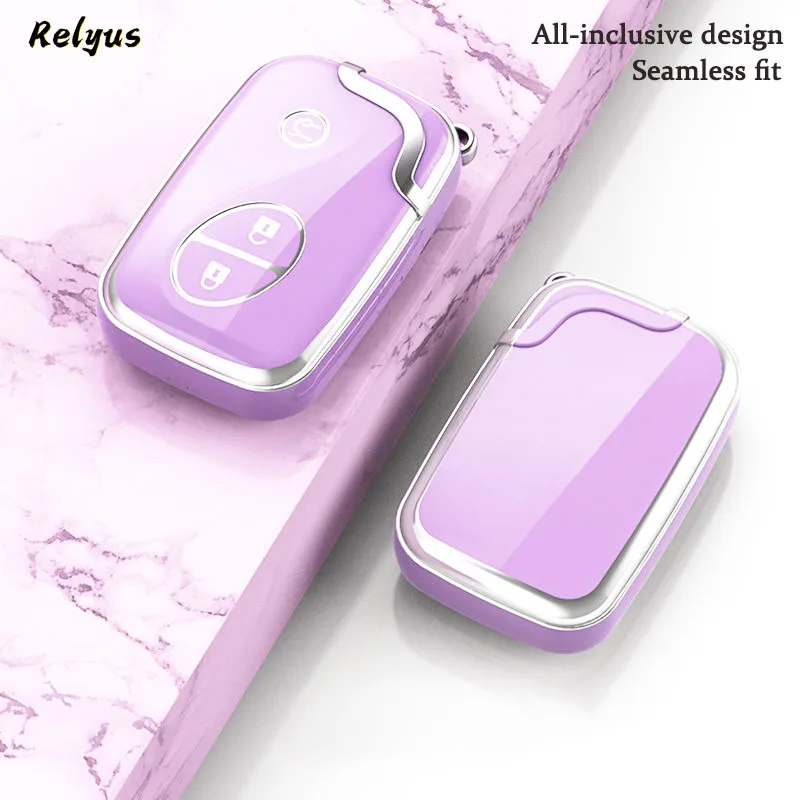 Fashion TPU Silver Edge Car Remote Key Case Cover For BYD S6 F3 L3 M6 F0 G3 S7 E6 G3R Keyless Holder Fob Auto Accessories