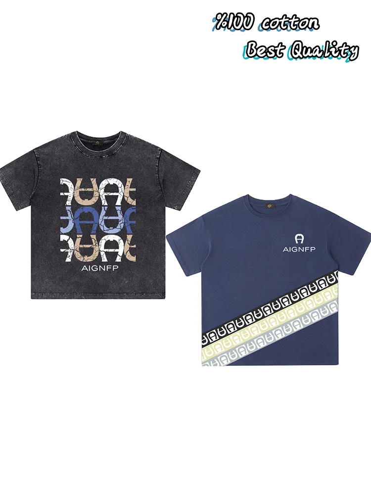 

2025 Summer Hot sales Kids T-shirt Trend Streetwear Soft Cotton O Neck Tops Boys Short sleeved Children's Clothing Teen Boy Tees