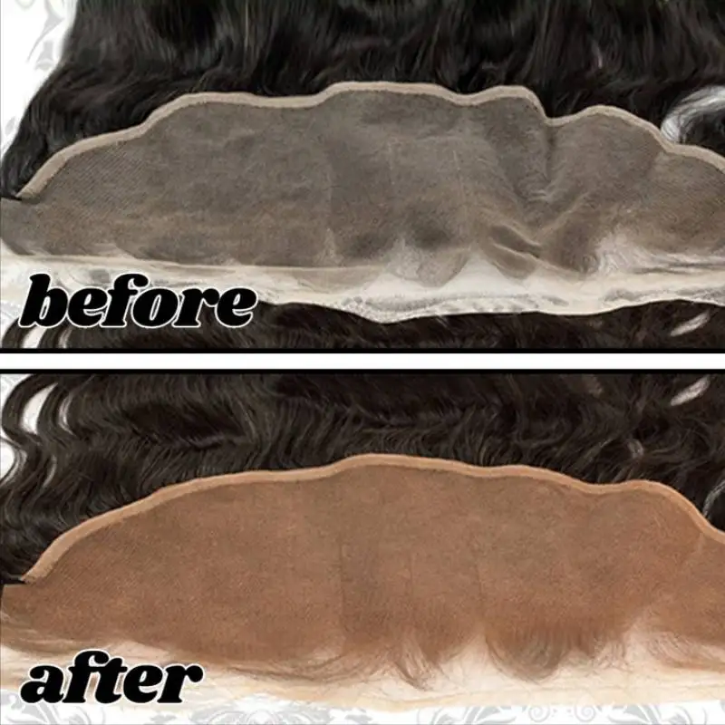 Spray de tinte de encaje para pelucas, peluquines, cierres, pelucas de encaje frontal, acabado Natural, peluca de Color de encaje, Spray de fusión, marrón oscuro/medio/claro