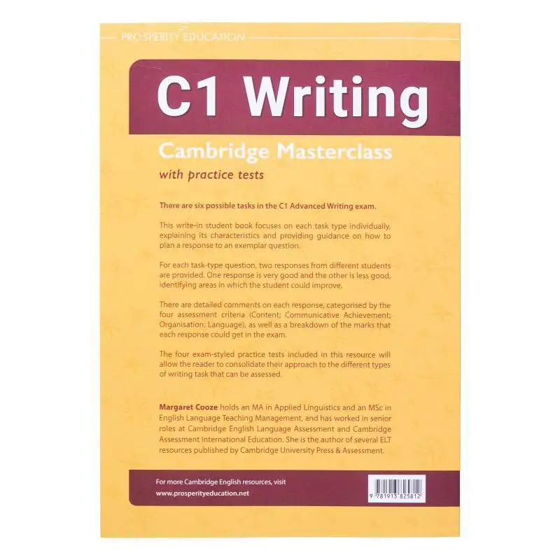 C1 Writing Cambridge Masterclass With Practice Tests Margaret Cooze Prosperity Education 9781913825812 Book