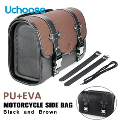 Motorcycle Saddlebag Side Bag Retro PU Motorcycle Tool Bag For ADNOH Rebel 250 500 For Rebel 1100 300 For W400 W650 SR400 XL883L