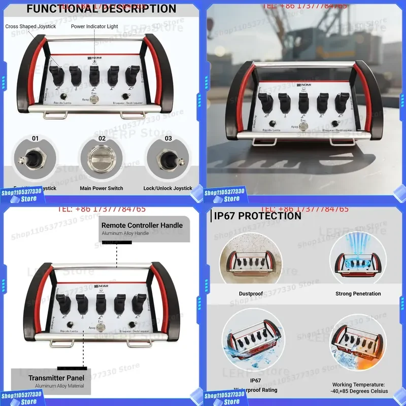Innovative Industrial-Grade Wear-Resistant ABS Concrete Pump Proportional Joystick Radio Remote for Demolition Remote