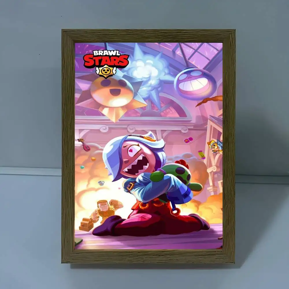 Anime Game Brawl Stars Movie Sticky Posters Retro Kraft Paper Sticker DIY Room Bar Cafe Aesthetic Art Wall Painting - view 4