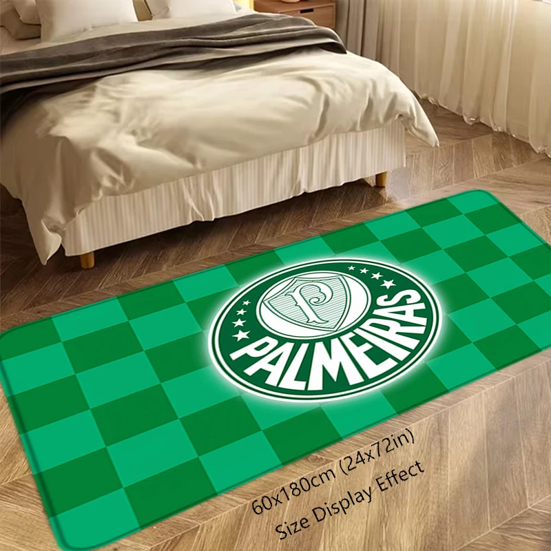 Alfombra de Bienvenida para Entrada, Alfombra para Baño, Pasillo, Cocina, Alfombra Decorativa para el Hogar, Estilo Deportivo Palmeiras