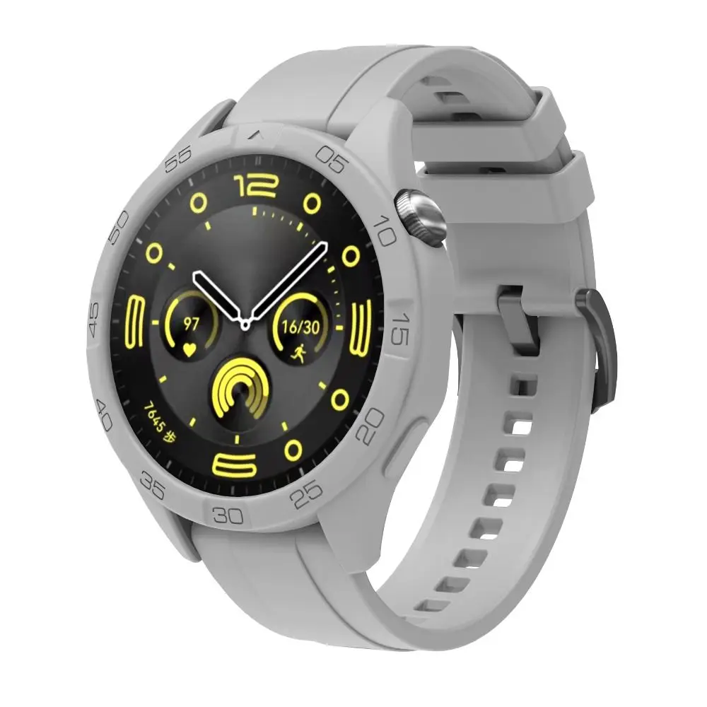 Silicone Protector Case Shockproof Colorful Soft Protector Cover Scratch-resistant Fall Prevention for HUAWEI WATCH GT 4 46 mm