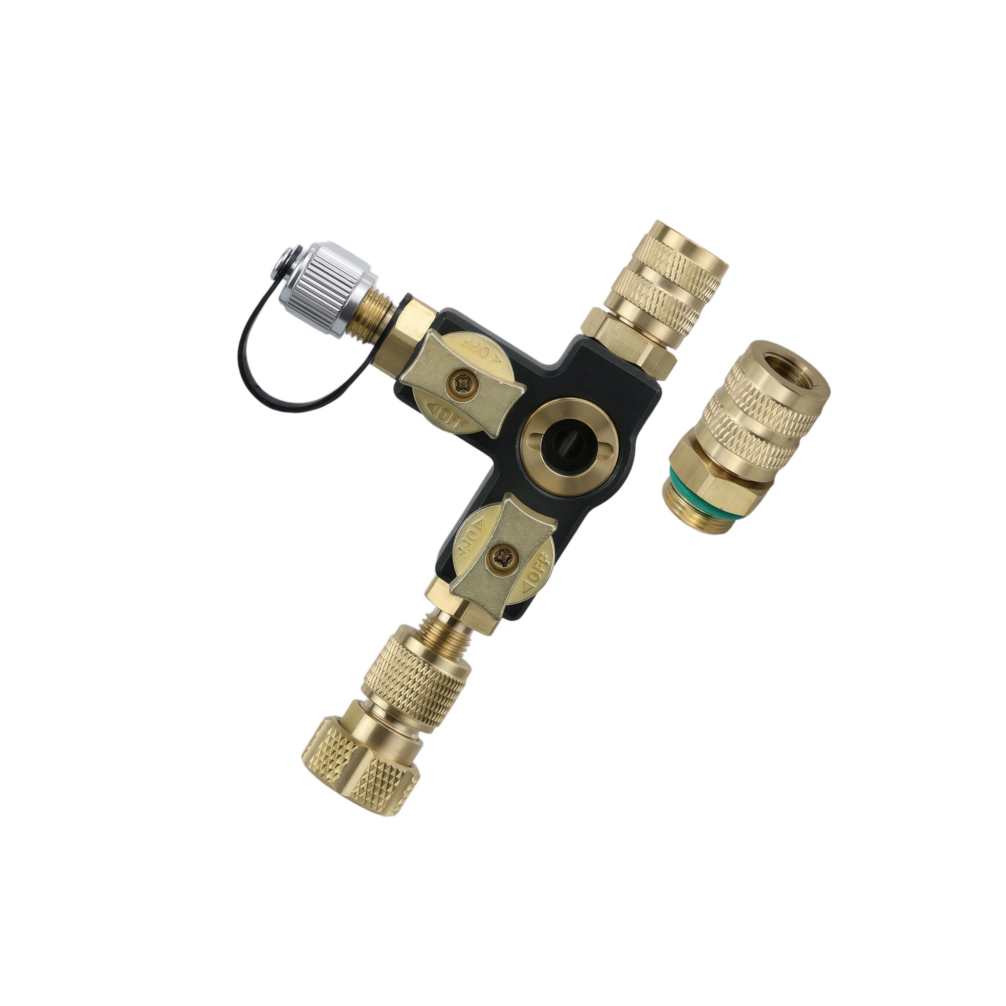 1/4 Inch HVAC Valve Core Removal Tool With Dual Valve Sight Glass For Air Conditioning