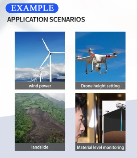Inspection  with SDFM1500 Laser Distance Sensor for Height Measurement up to 1500m Range High Precision