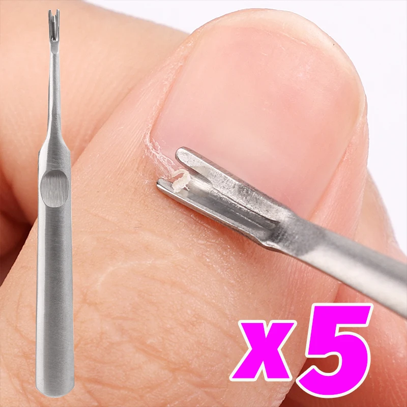 

Professional Stainless Steel Remover Dead Skin Cuticle Pusher Double Heads Push Lift Nail Remover Manicure Exfoliation Nail Tool