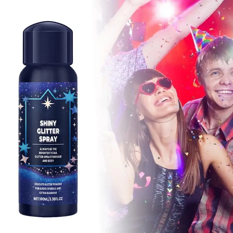 Polvo brillante para iluminar el cabello, polvo holográfico de larga duración para fiesta, Festival, Halloween, 100ml