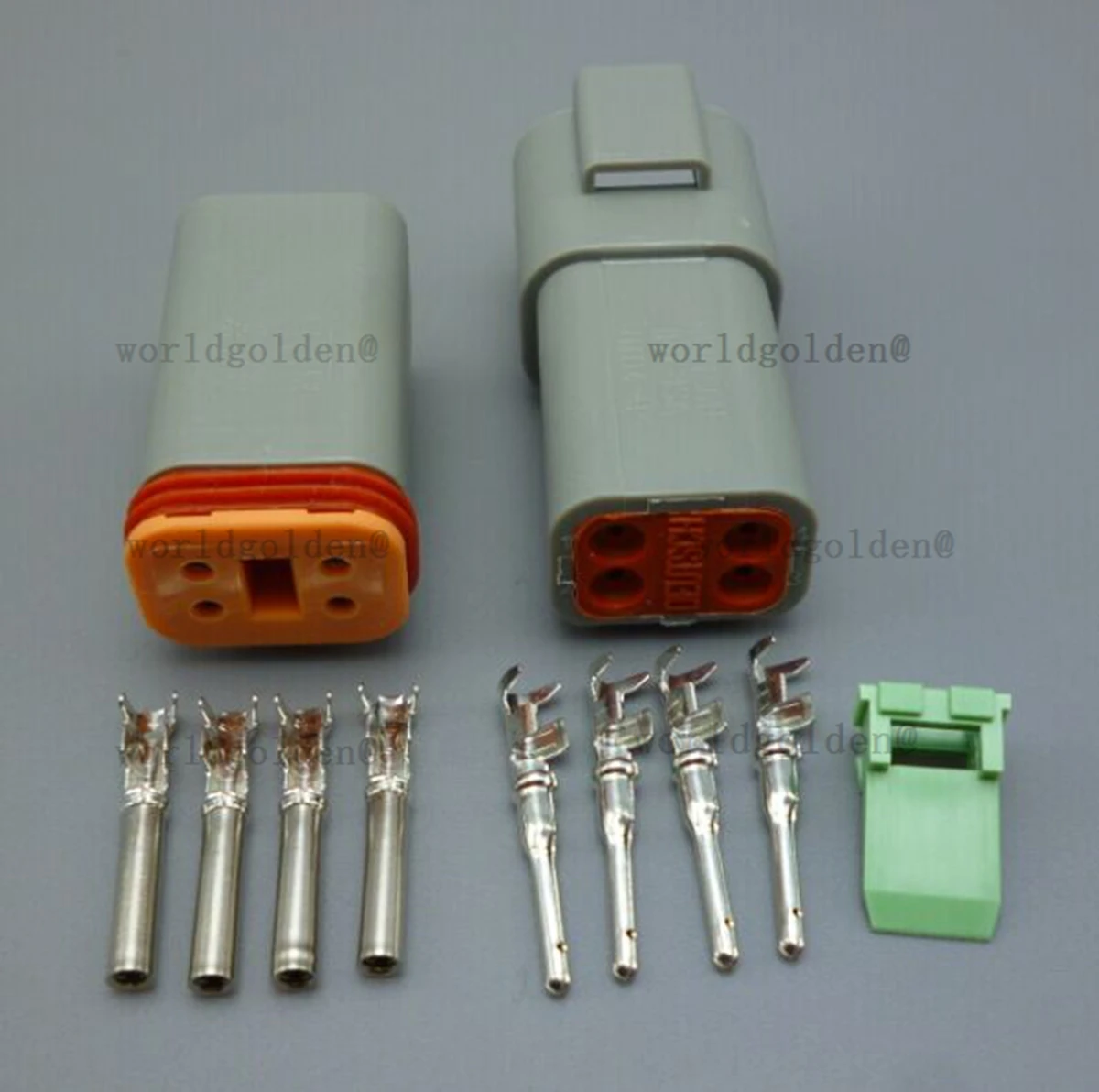 Conector impermeable de 4 pines DT06-6S DT04-6P para el arnés de cableado del sensor de la lámpara de maquinaria de construcción