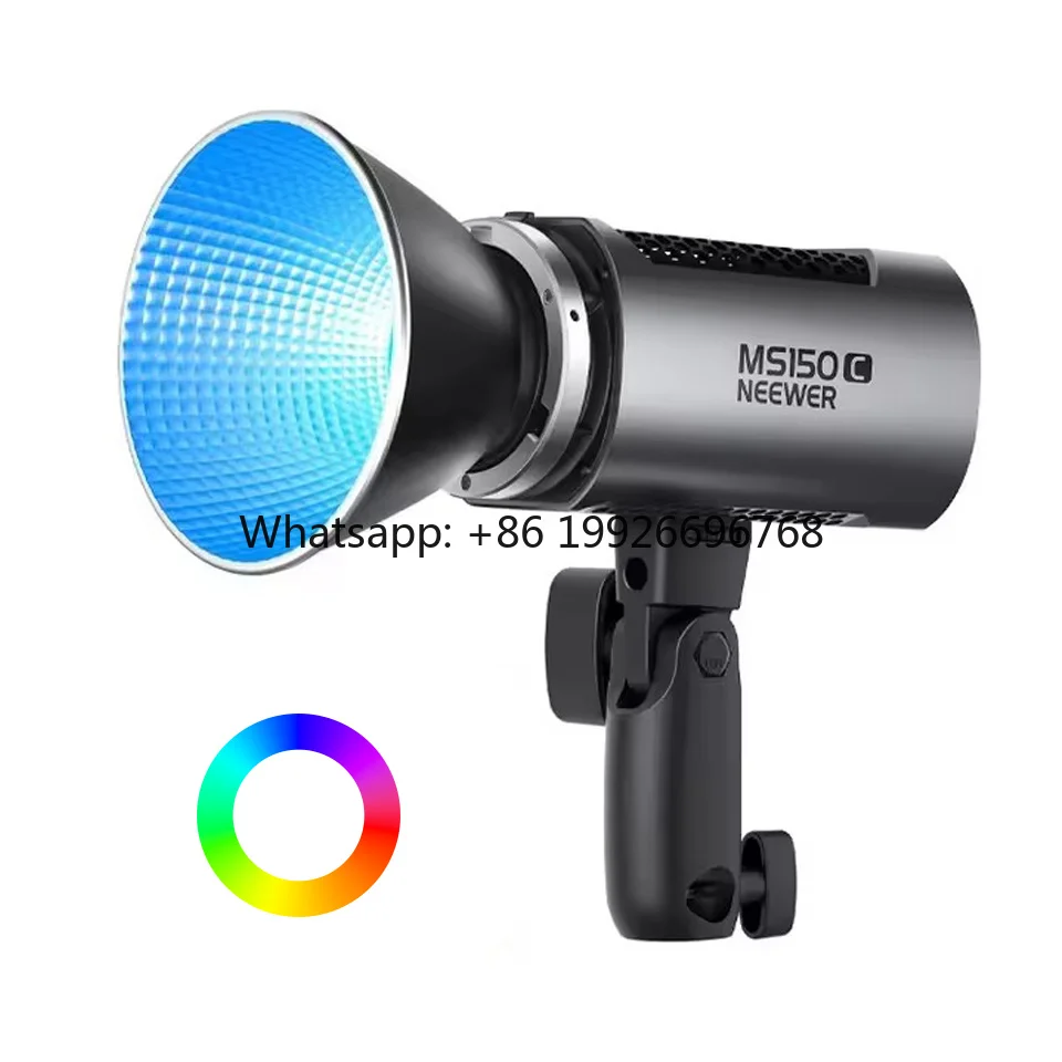 For  150W Mini RGB COB Video Light MS150C RGBWW LED 2.4G/APP Control Continuous Output Lighting for Studio Photographers