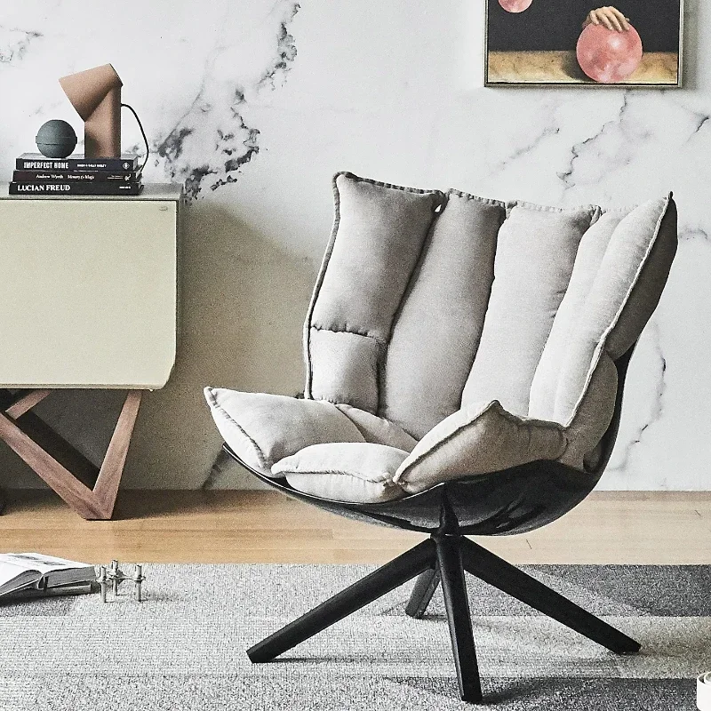 

/Casual chair minimalist/fabric/polyester/linen blended/single person sofa