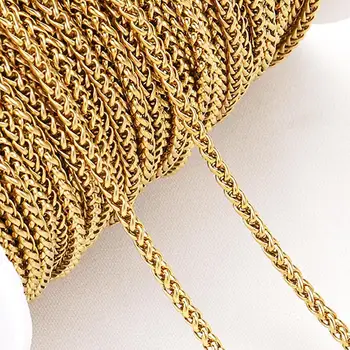 2Meters Stainless Steel Keel Chains Thick Link Chain for Necklace Bracelet DIY Jewelry Making Handmade Wholesale Dropshipping