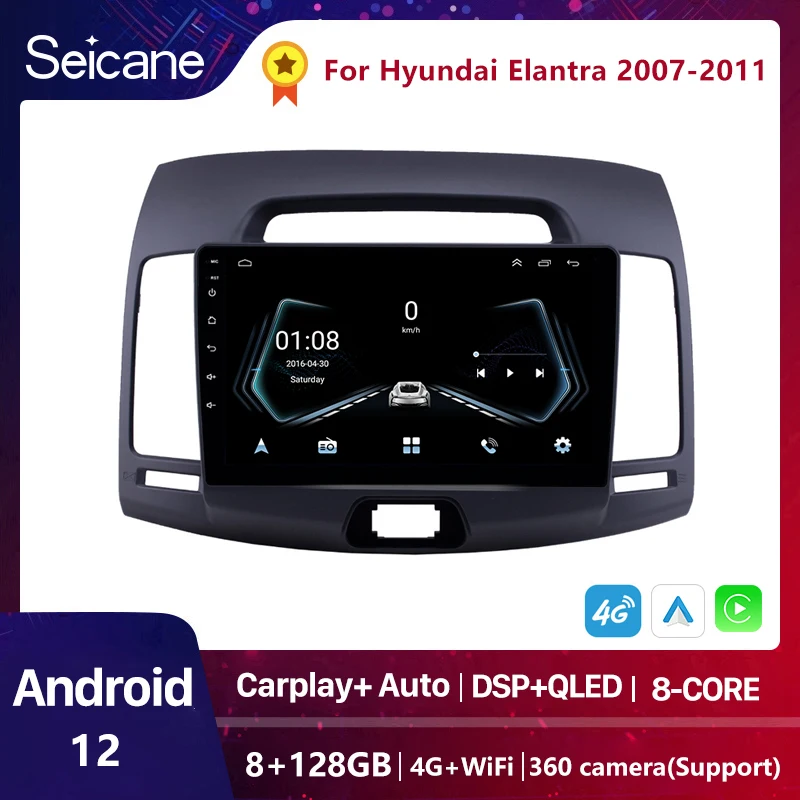 

Seicane DSP Car Multimedia Player Android 10.0 2 Din GPS Autoradio For Hyundai Elantra HD 2006 2007-2011 support SWC Carplay