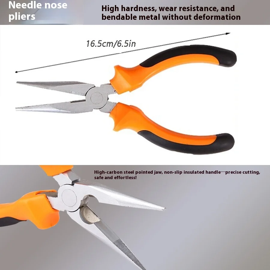 Conjunto de ferramentas de aço carbono direto de fábrica completo para manutenção de encanadores de carpinteiro de eletricista