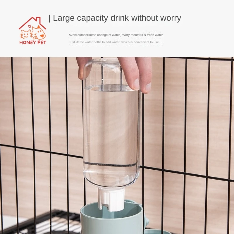 HONEY-Pet Water Dispenser Automatic Feeder Hanging Dog Drinker Cage Water Dispenser Pet Water Cups Hot News Feeding And Water