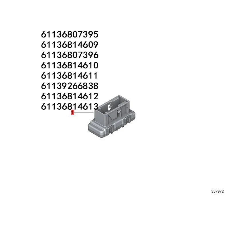 X3 F10 F11 F12 F18 bm w bus interface 7 socket slots 61136807395/6113 6807 395/61136807395     61136814609/6113 6814 609/6113681