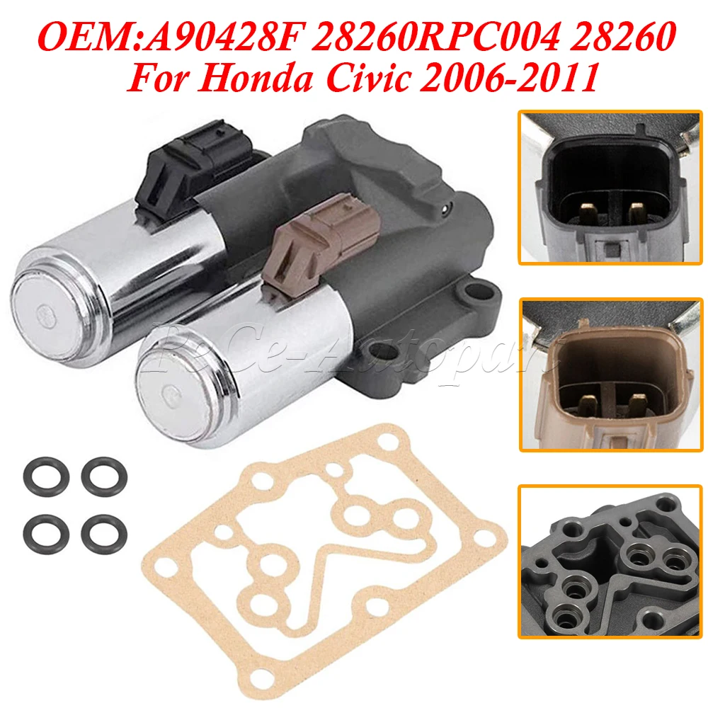 28260-RPC-004 For Honda Civic 2006-2011 Transmission Dual Linear Solenoid Gasket A90428F 28260RPC004 28260 RPC 004