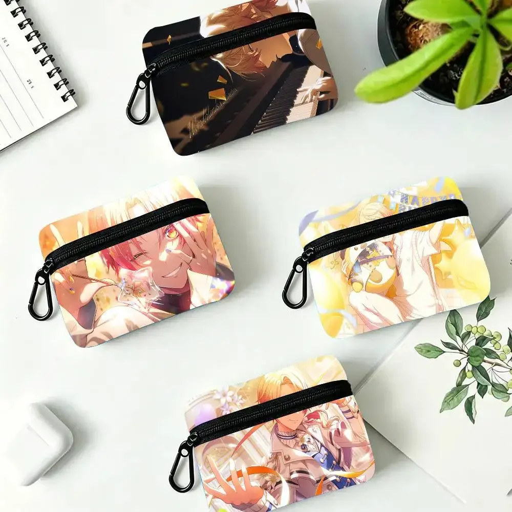 Tenma Tsukasa Manga P-Project Sekai Oxford Fabric Wallet With Zipper, Hanging Multifunctional Bag For Credit Cards, Keys, Coins