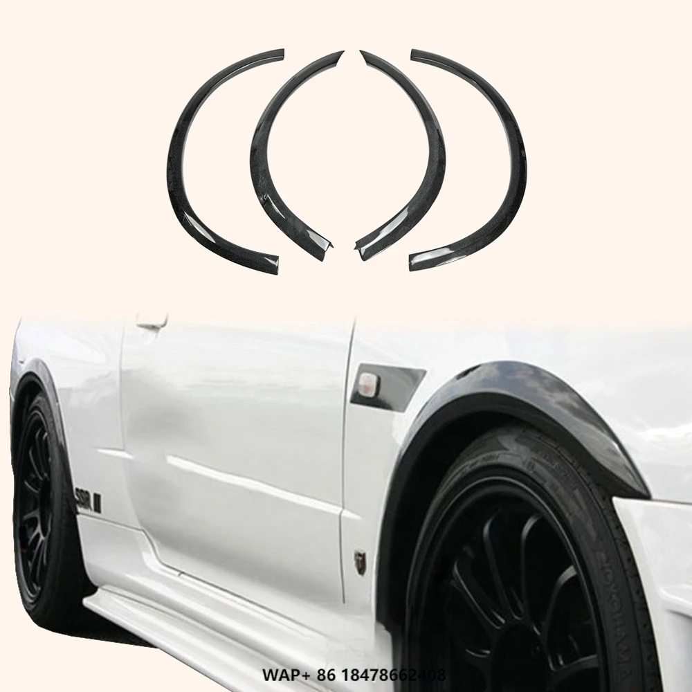 

Car Parts Front & Rear Fender Trim Wheel Arch for Nissan Skyline R34 GTR Superior AC Fiberglass FRP Unpaint Fender Flares 4pcs
