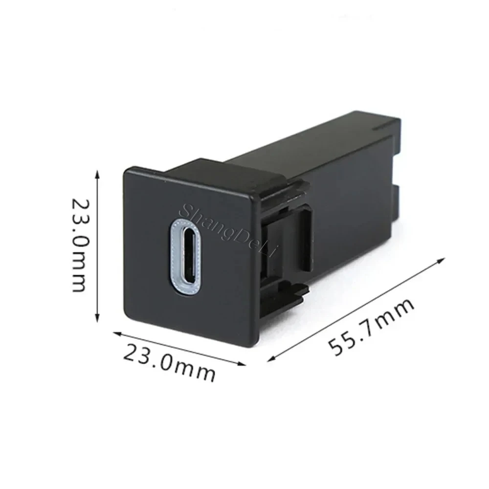 Modified Vehicle Charging Socket QC3.0 USB PD Type C Port Around Gear Shift Knob Quick Charger For ISUZU D-MAX 2021 2022 2023