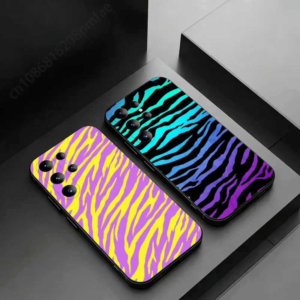 Zebra Stripes Visual Collection Phone case for Samsung Galaxy S24,25,26,23 22,21,S20 Plus Ultra FE soft fundas cases