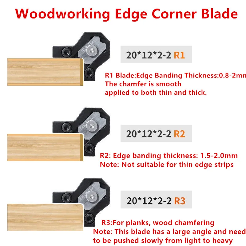 Holzbearbeitungs-Eckentrimmer, manuelles Hobelmesser, Handwerkzeug zum Entgraten, Abschrägen und Filetieren von Holz – Detail 2