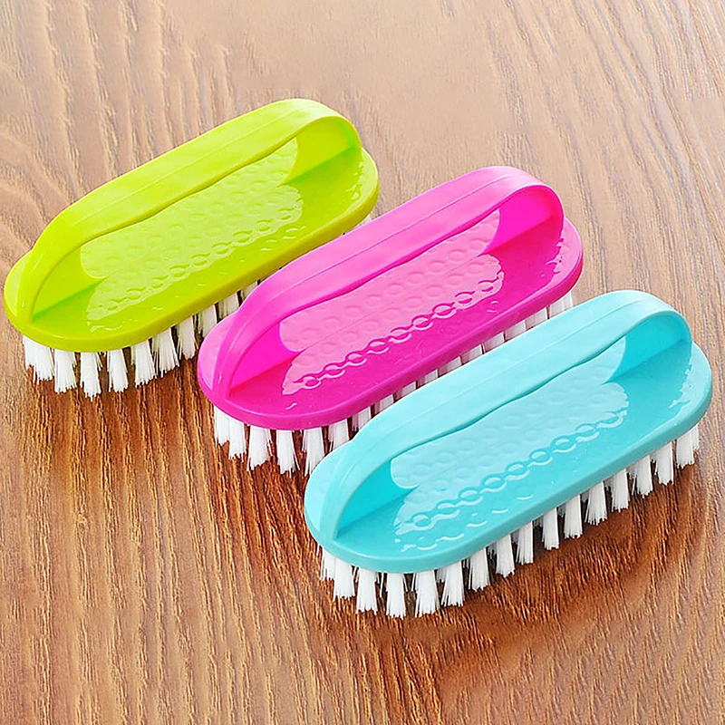 Brosse à récurer aléatoire à poils souples, brosse à récurer portable en plastique pour le linge, les vêtements et les chaussures, les mains et les livres, 1PC