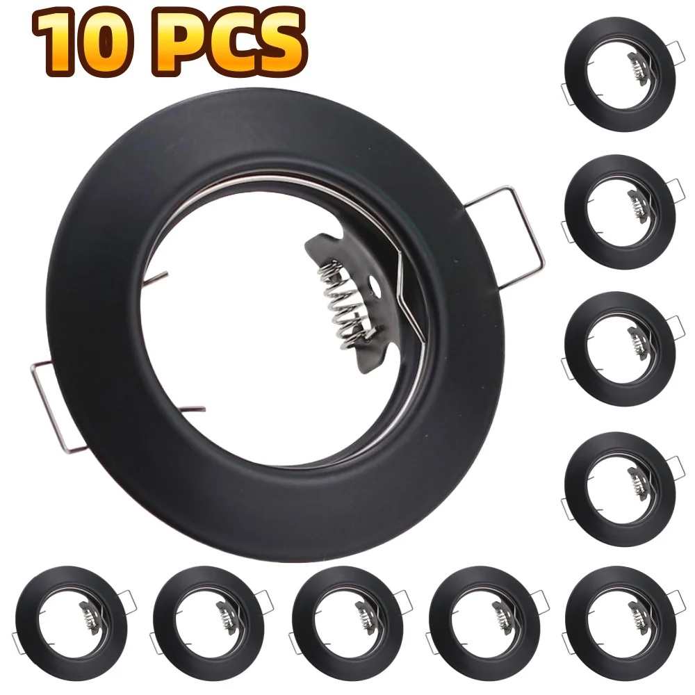 JOYINLED أضواء كاشفة LED، طقم إضاءة سبوت 10 قطع مع لمبة قابلة للاستبدال GU10/MR16 مآخذ إطار حديدي لغرفة النوم وغرفة المعيشة