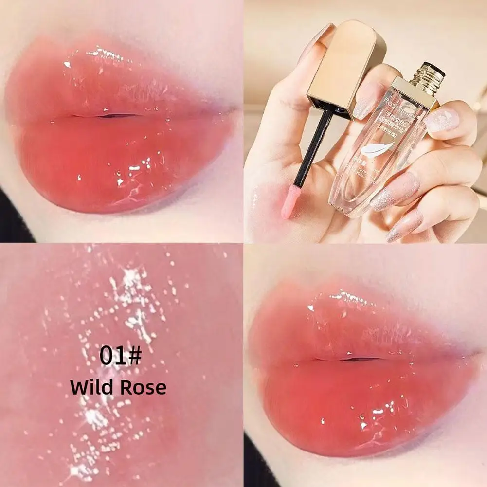 Kristall Gelee Lip Balm Lippenstift Temperatur Farbwechsel Glanz Lip Kosmetik Make-Up Anhaltende Koreanische Balsam Transparent Moistu L9X4