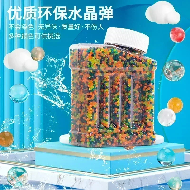 HOTColorful 크리스탈 공 작은 사각형 병 크리스탈 총알 7-8MM 흡수성 구슬 로딩 버블 비드