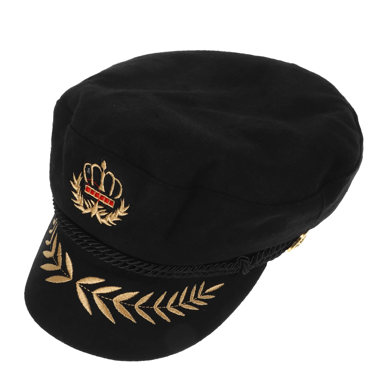 

1pc Retro Navy Sailor Hat Captain Hats for Cosplay Costume Lightweight Breathable Practical Sailing Prop