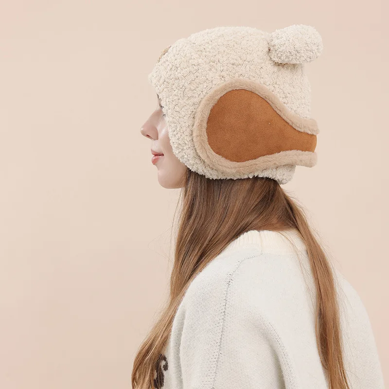 أغطية للأذنين شتوية دافئة قابلة للطي - أغطية أذن من الصوف الناعم للجنسين خلف أغطية الأذن للتزلج في الهواء الطلق #4