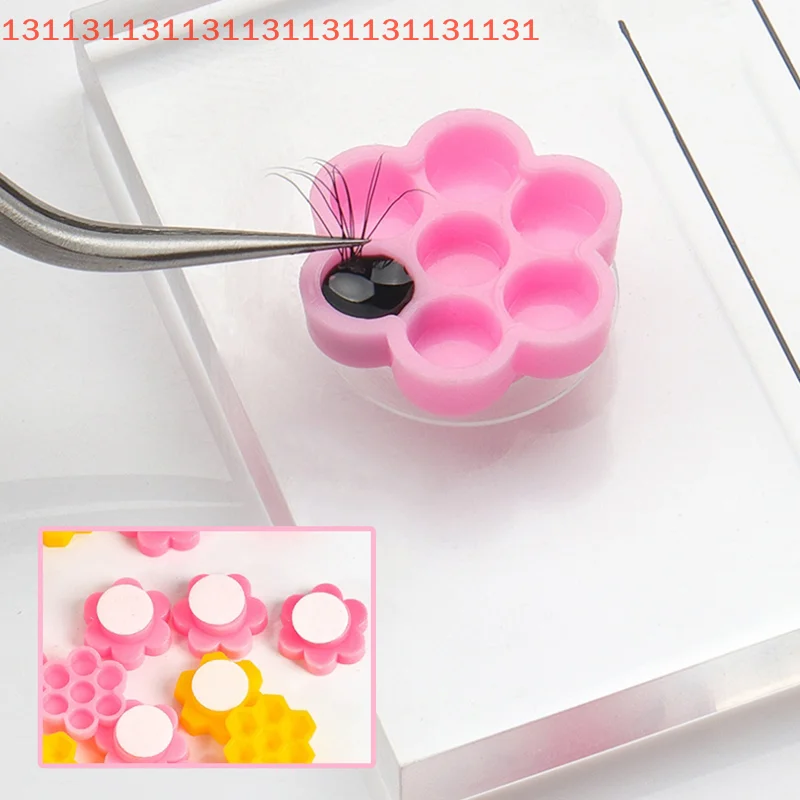 120 pçs/caixa auto adesivo extensão dos cílios cola copos atraso copo enxertia cílios maquiagem ferramenta tatuagem adesivo pigmento copos