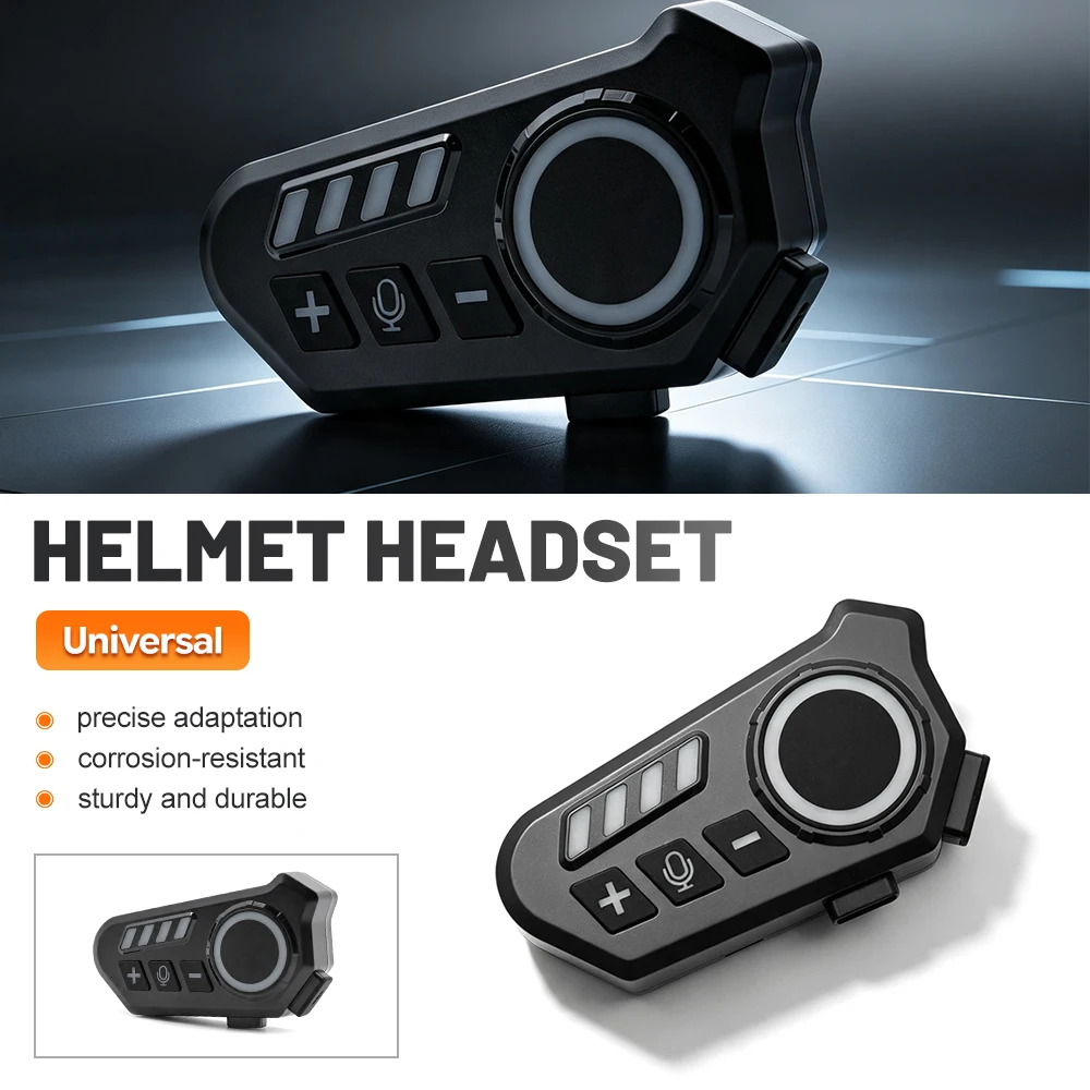K06A ABS Motorcycle Helmet Headphones Long-Life Battery CVC Noise Reduction Stereo Music IPX8 Waterproof Automatic Answering