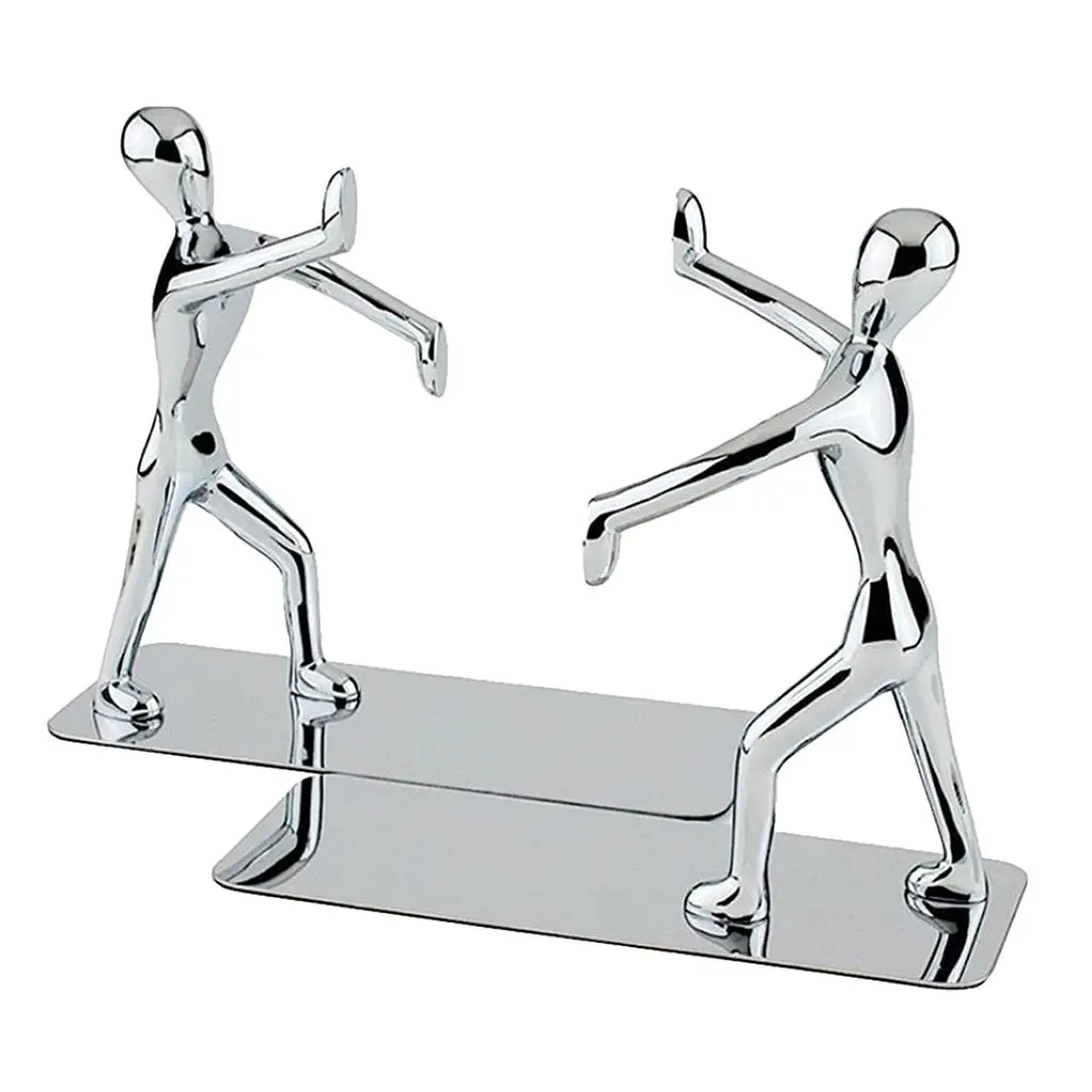 2pcs/set Decorative Man Bookends Heavy Duty Book Stands Bookshelf