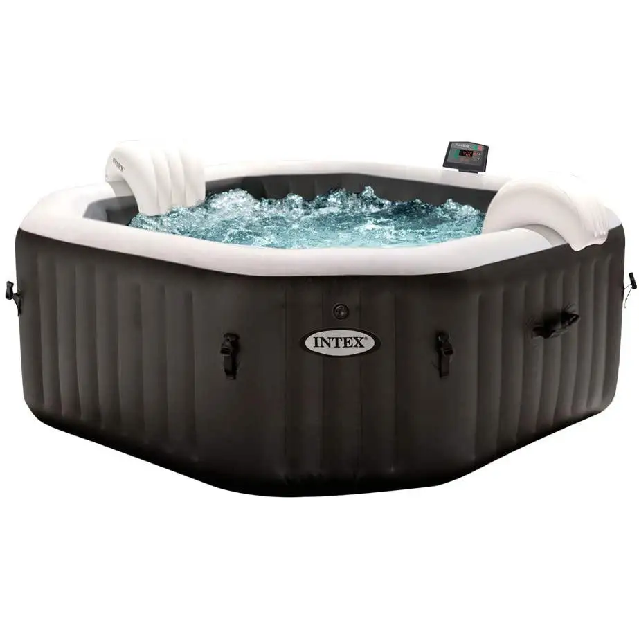 for Octagon Portable Inflatable Massage Hot Tub Garden Pure SPA With Saltwater Sanitation System