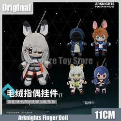 Arknights Anime Game 11cm Arknights:Perish In Frost Finger Doll Plush Toys Cute Amiya Kaltsit Frostnova Chen Doctor Finger Doll