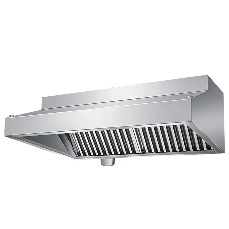 Commercial Kitchen Equipment Stainless Steel Cooker Smoke Exhaust Vent Hood Restaurant Hotel Kitchen Extractor Range Hood