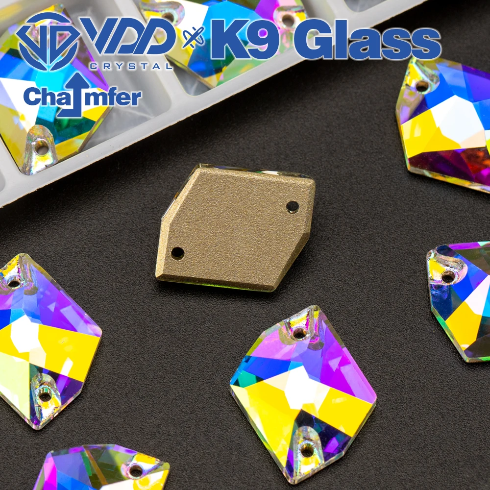 VDD Cosmic AAAAA Top Quality K9 Glass Sew On Rhinestone Sewing Crystal AB Flatback Strass Stones For Craft Clothes Wedding Dress