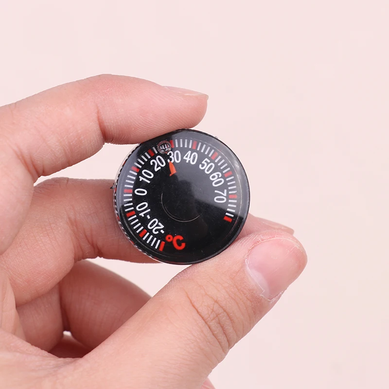 1PC -20~70°C 27MM Round Square High Accuracy Temperature Meter For Indoor Outdoor Wall Greenhouse Home Thermometer