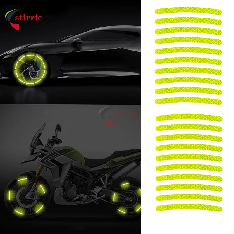 

20 шт./компл., универсальные автомобильные колеса, куб, светоотражающая наклейка, лента для карт, декоративные наклейки, светоотражающие наклейки, авто внешние аксессуары