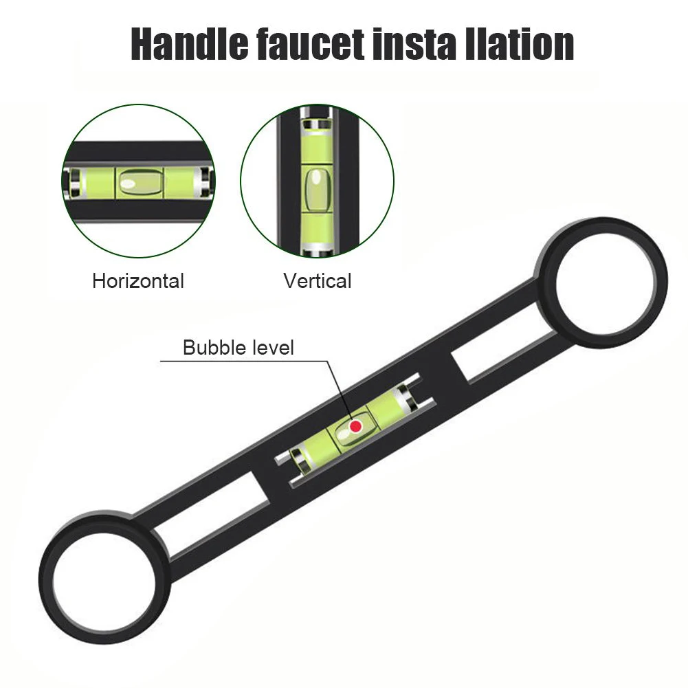 Curved Foot Level Meter Nylon Ruler For Bathroom Faucet Installation Hole Spacing 150mm Plumbing Tool